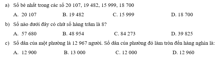 Bài 1. Ôn tập các số đến 100 000 (tiết 2) trang 5, 6 Vở thực hành Toán 4 1 1