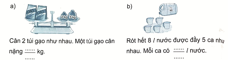 Bài 54: Phân số và phép chia số tự nhiên (tiết 2) trang 49 Vở thực hành Toán 4 4