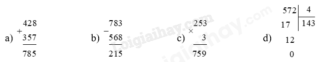 Đề kiểm tra học kì 1 Toán 3 Cánh diều - Đề số 16 0 5