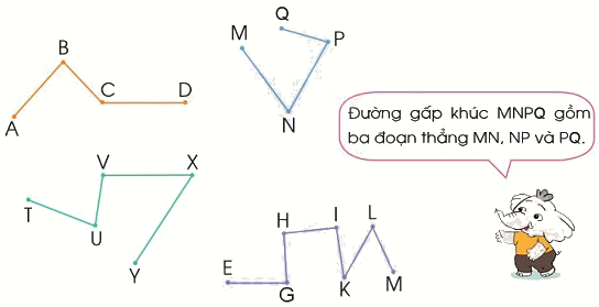 Đường thẳng, đường cong, đường gấp khúc 3