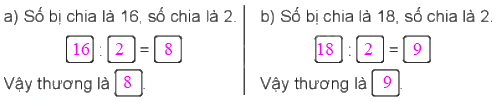 Giải bài 42: Số bị chia, số chia, thương (tiết 2) Vở bài tập toán 2 - Kết nối tri thức với cuộc sống 1 2
