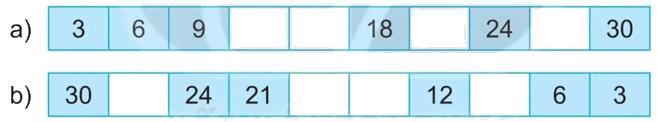 Giải bài 5: Bảng nhân 3, bảng chia 3 (tiết 1) trang 13 vở bài tập Toán 3 - Kết nối tri thức với cuộc sống 3
