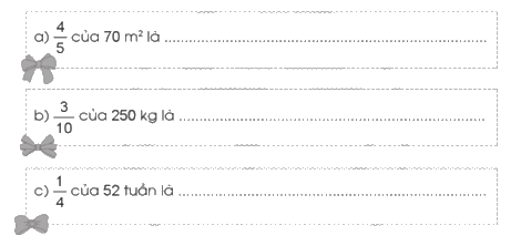 Giải bài 5: Ôn tập và bổ sung về các phép tính với phân số trang 17, 18, 19 vở bài tập Toán 5 - Cánh diều 6 1