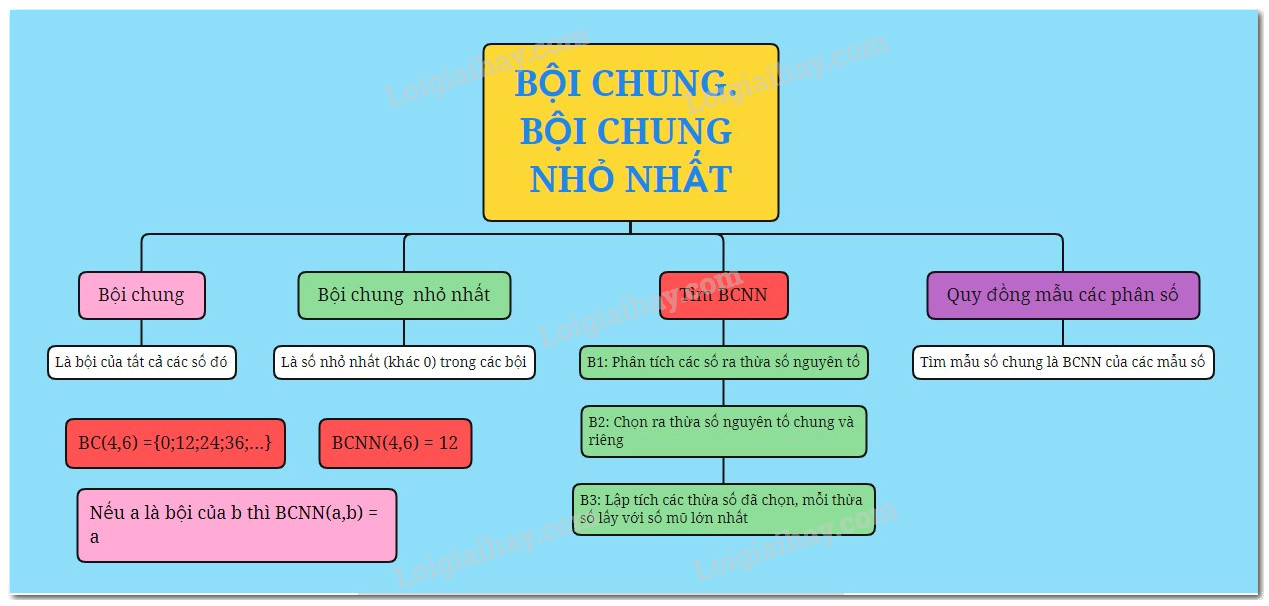 Lý thuyết Bội chung và bội chung nhỏ nhất Toán 6 Cánh diều 1