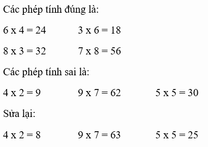 Toán lớp 3 trang 32 - Luyện tập (tiếp theo) - SGK Cánh diều 6