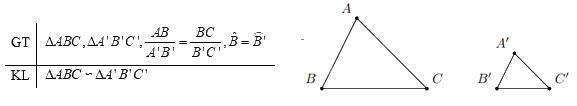 Trường hợp đồng dạng thứ hai (c.g.c) 1